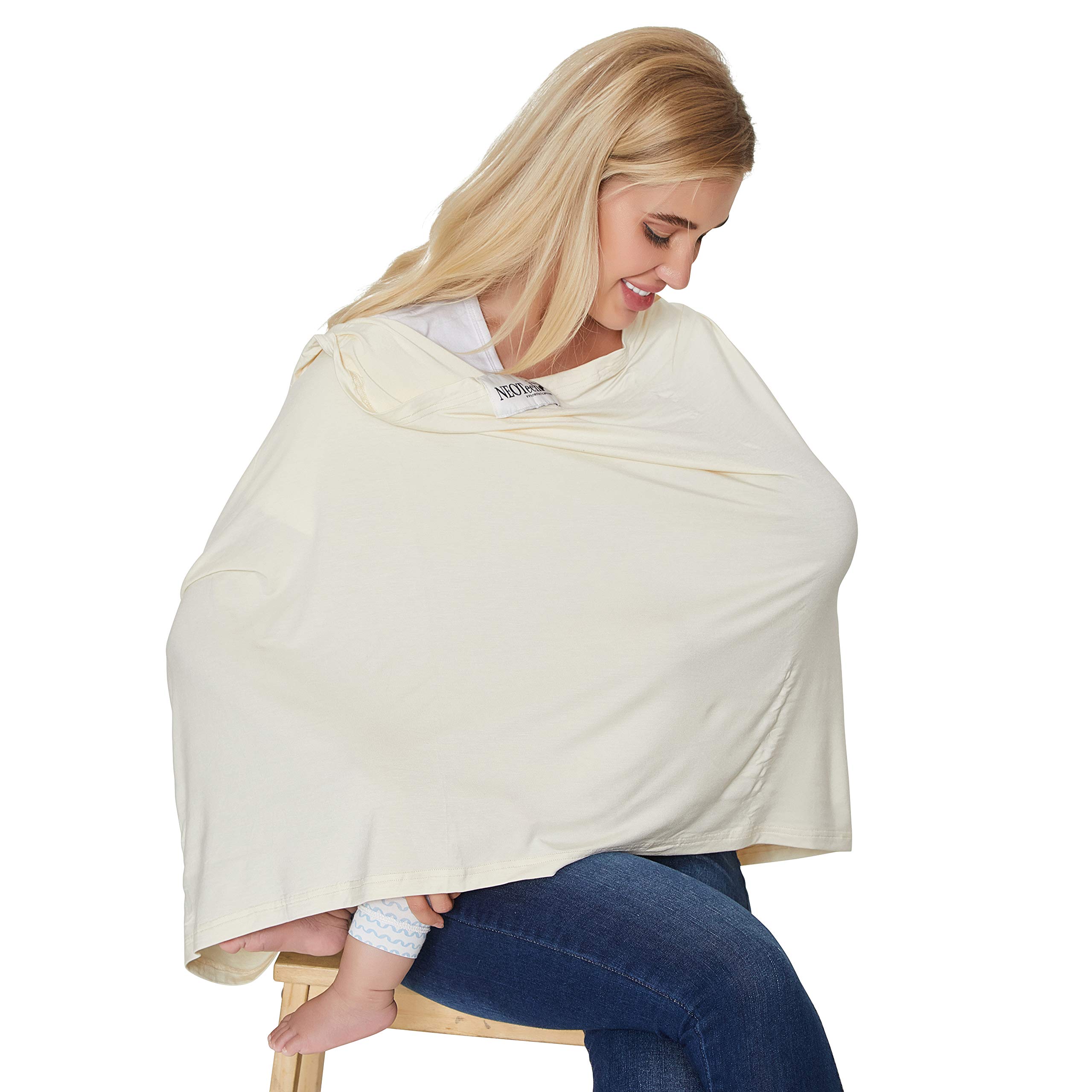NeoTech care - Poncho per allattamento - tessuto morbido - Grigio