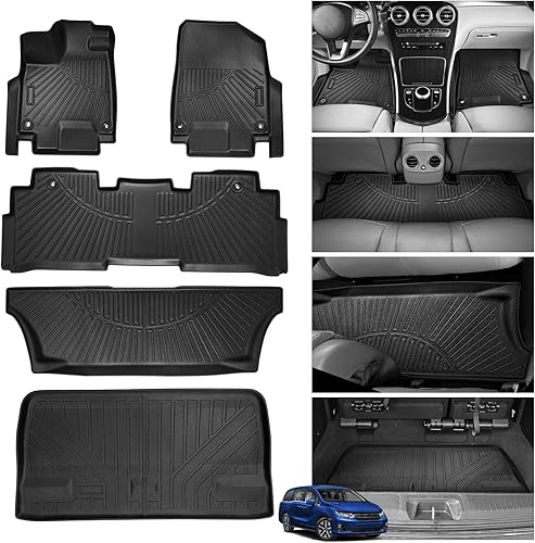 Vista 36 de Powerty Alfombras resistentes para BMW X3 2018 a 2024 y BMW X4 2019 a 2024, a medida para accesorios de X3 y X4, de elastómero termoplástico 3D
