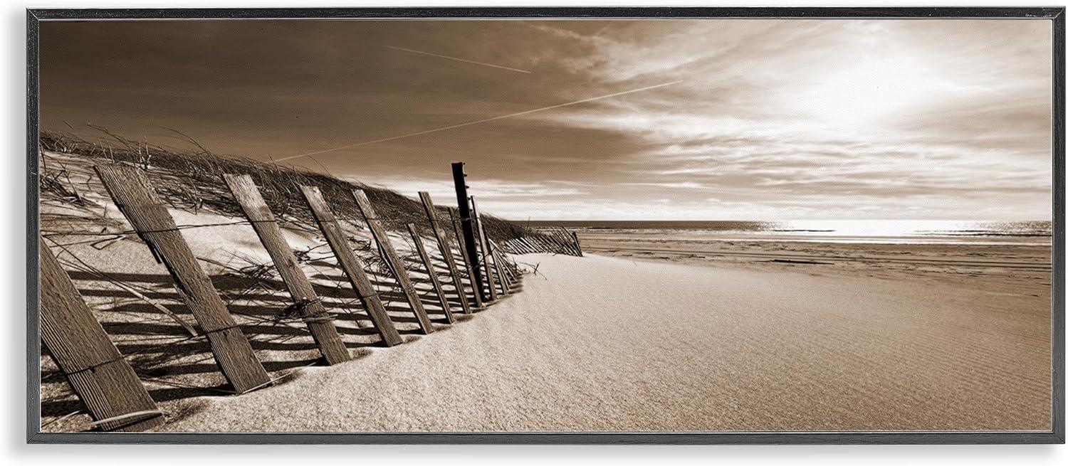 Stupell Industries Serene Sands View Framed Giclee Art Design by Noah Bay