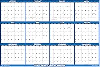 Vista 2 de 18" x 24" SwiftGlimpse 2025 Wall Calendar Erasable Large Wet & Dry Erase Laminated 12 Month Annual Yearly Wall Planner, Reversible