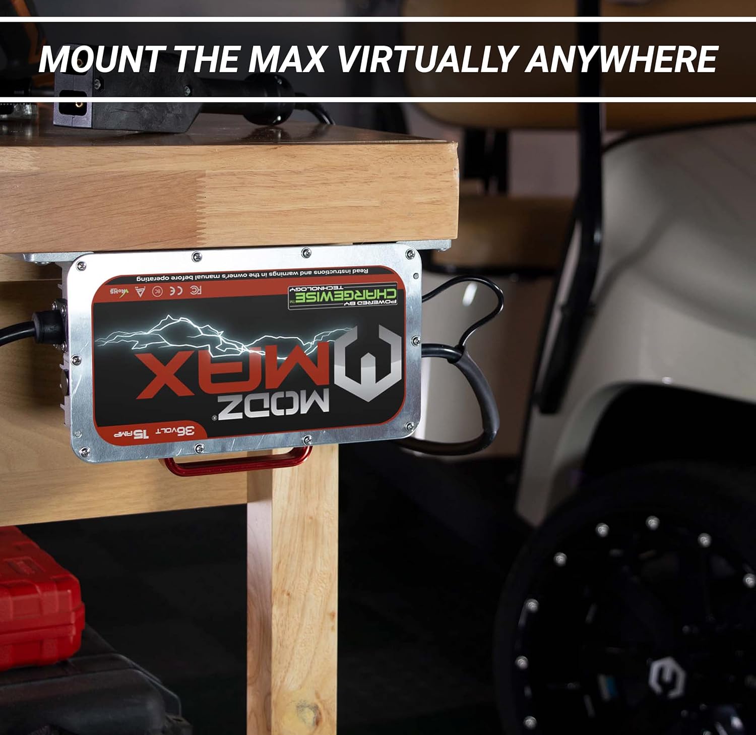 MODZ® Max36 15 AMP EZGO TXT Battery Charger for 36 Volt Golf Carts - Image 3