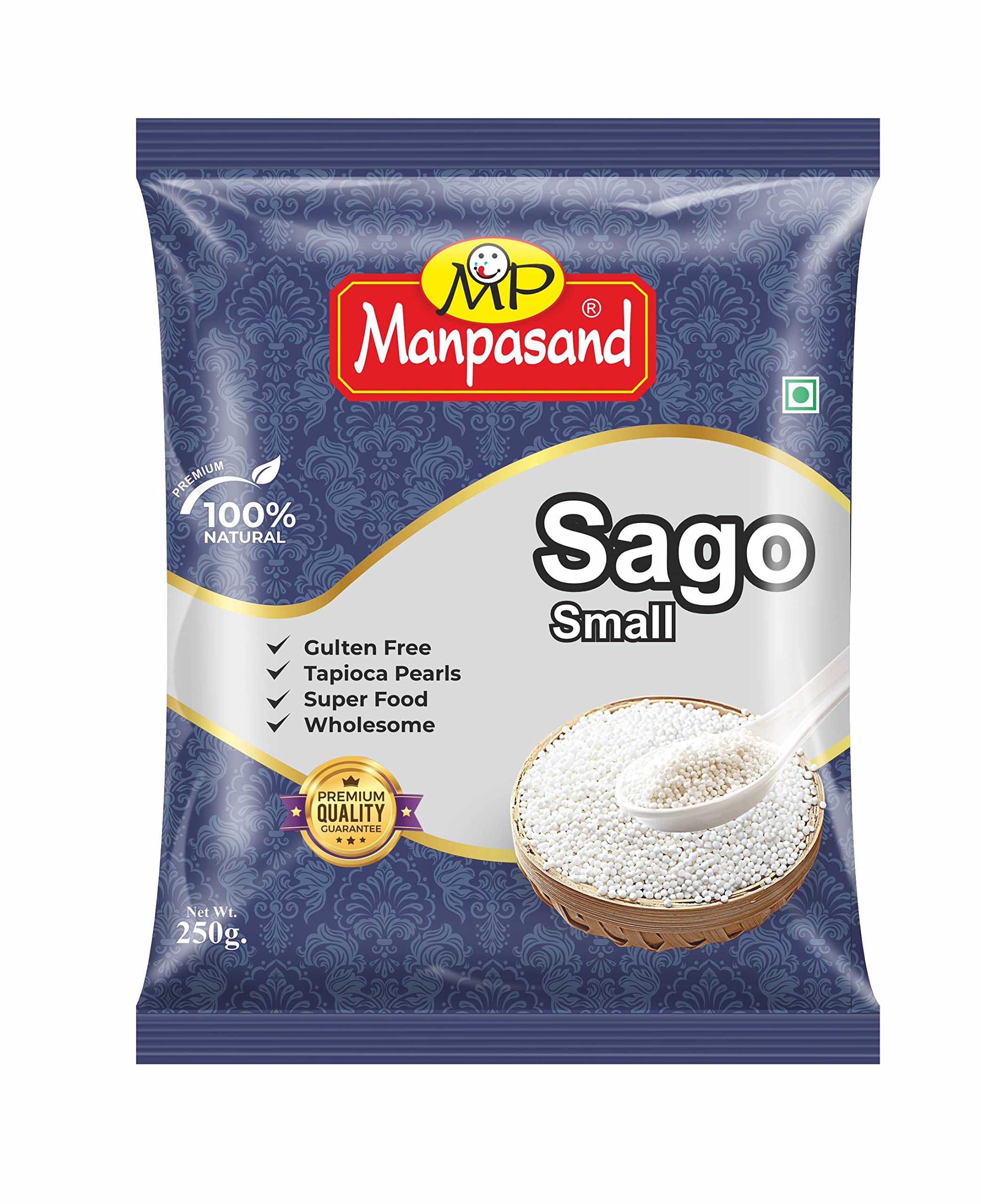 MANPASAND Sabudana (Premium Sago) Moti/Small, 250 grams | Pack of 1| Tapioca Granules (B0C578W97Z) Amazon Price History, Amazon Price Tracker
