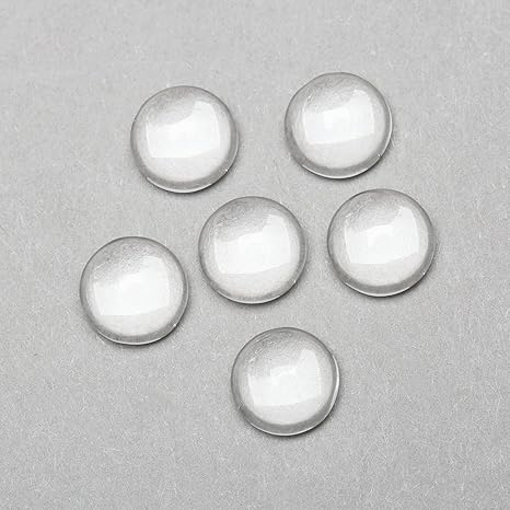 Amazon Co Jp ガラスカボション 8mm クリアガラス 半球 円形 ラウンドビーズ ペースター Diy 工芸品 ハンドメイド ジュエリー用 透明ドーム 拡大レンズ効果 アクセサリーパーツ 個入り ホビー