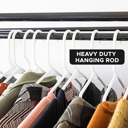 Miniatura 5 de HOLDN' STORAGE Armario portátil – Gran capacidad de 65 libras, barra interna de metal resistente, cremallera y ventana transparente, organizador de