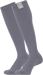 360 Relief Compression Socks for Women and Men - Solid Color Compression Socks for Sports, Running, Flying, Travel, Jogging, Cycling, Work - Support Socks with Laundry Bag