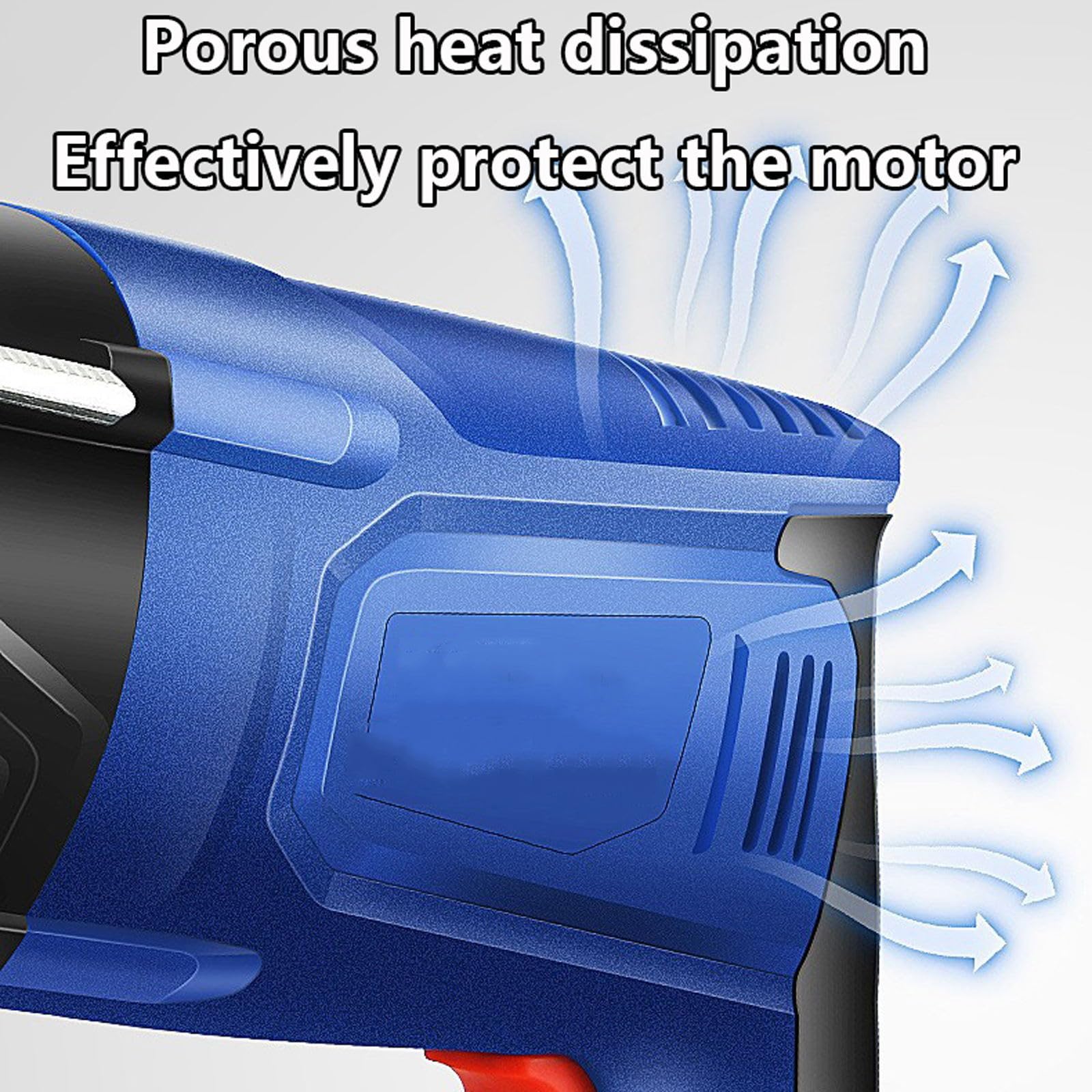 Taladro Percutor 850W, 5300Rpm Taladro De Impacto con Mango Giratorio De 360°, Martillo/Taladro y Pico 3 Modos En 1 con Medidor De Profundidad para Perforar Acero, Mampostería, Hormigón, Madera