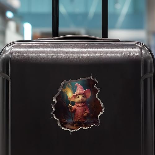 Miniatura 7 de Adhesivo de pared 3D con agujero de ratón con agujero de ratón