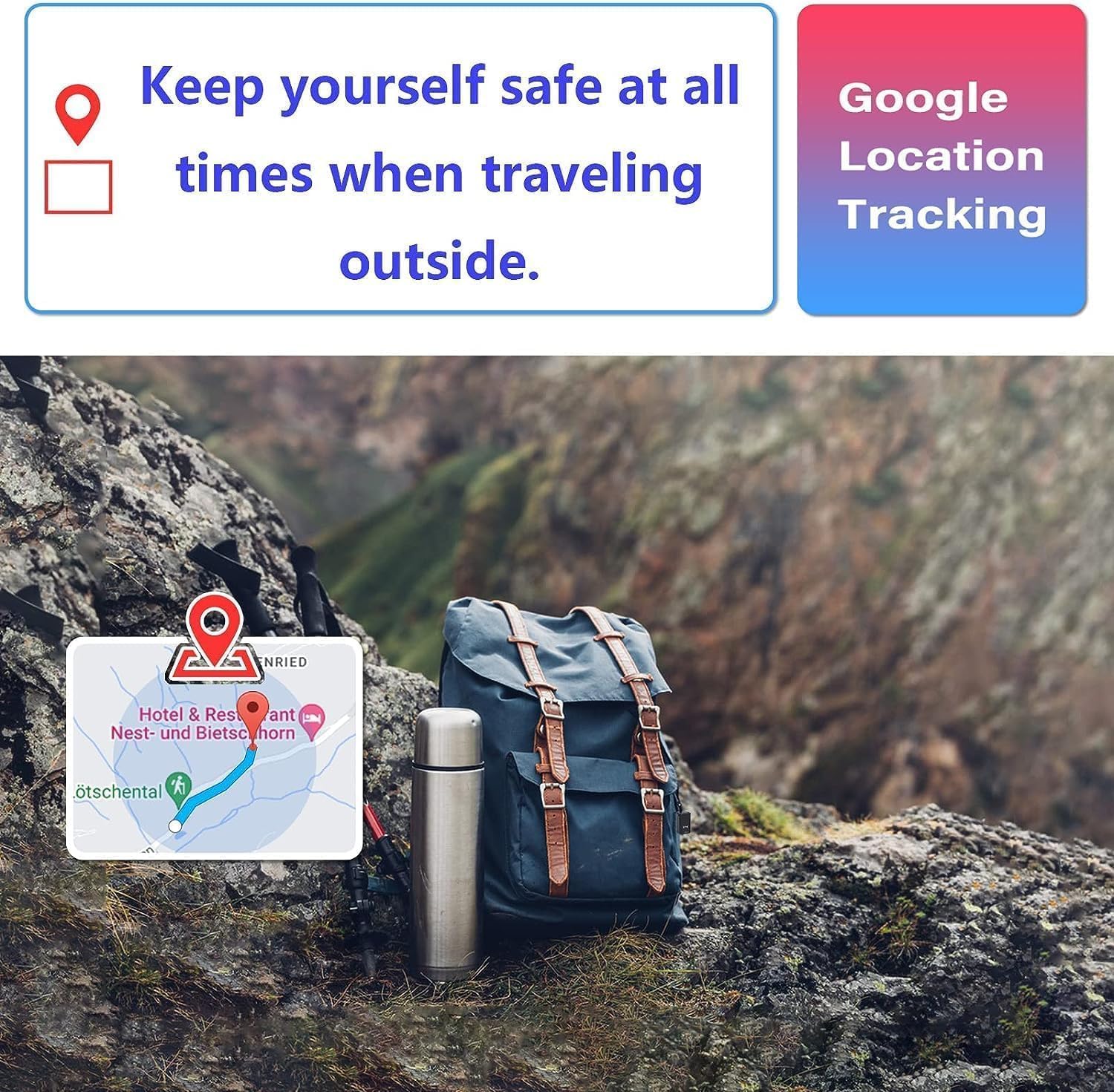 Mini Traceur GPS Tracker Magnétique TK913 Traqueur Portatif Localisateur GPS avec Batterie Rechargeable pour Enfant Voiture Moto Velo Valise localiser par SMS/PC/APP