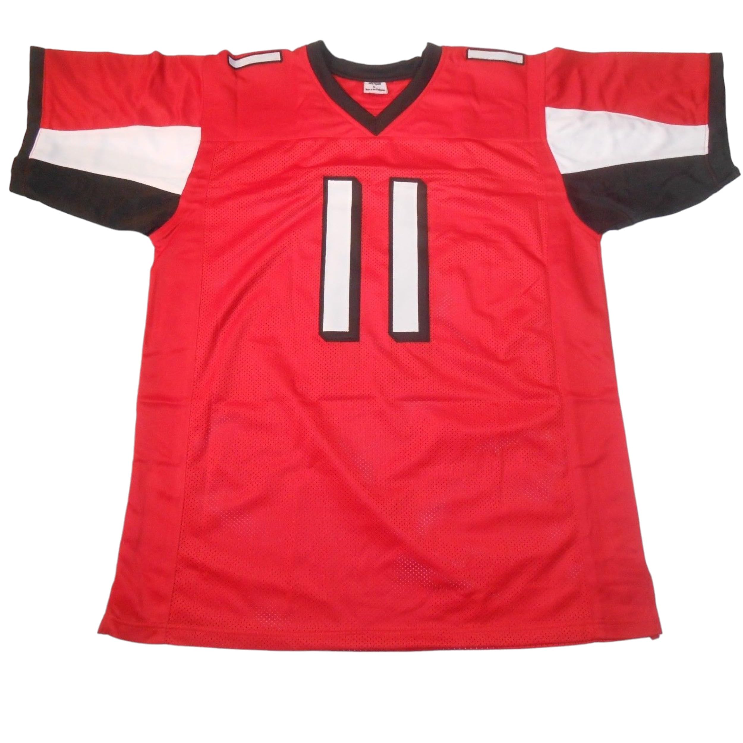 Julio Jones Jersey Stitched Red Custom Football New No Brand/Logos (US, Alpha, Large, Regular, Regular, Red)