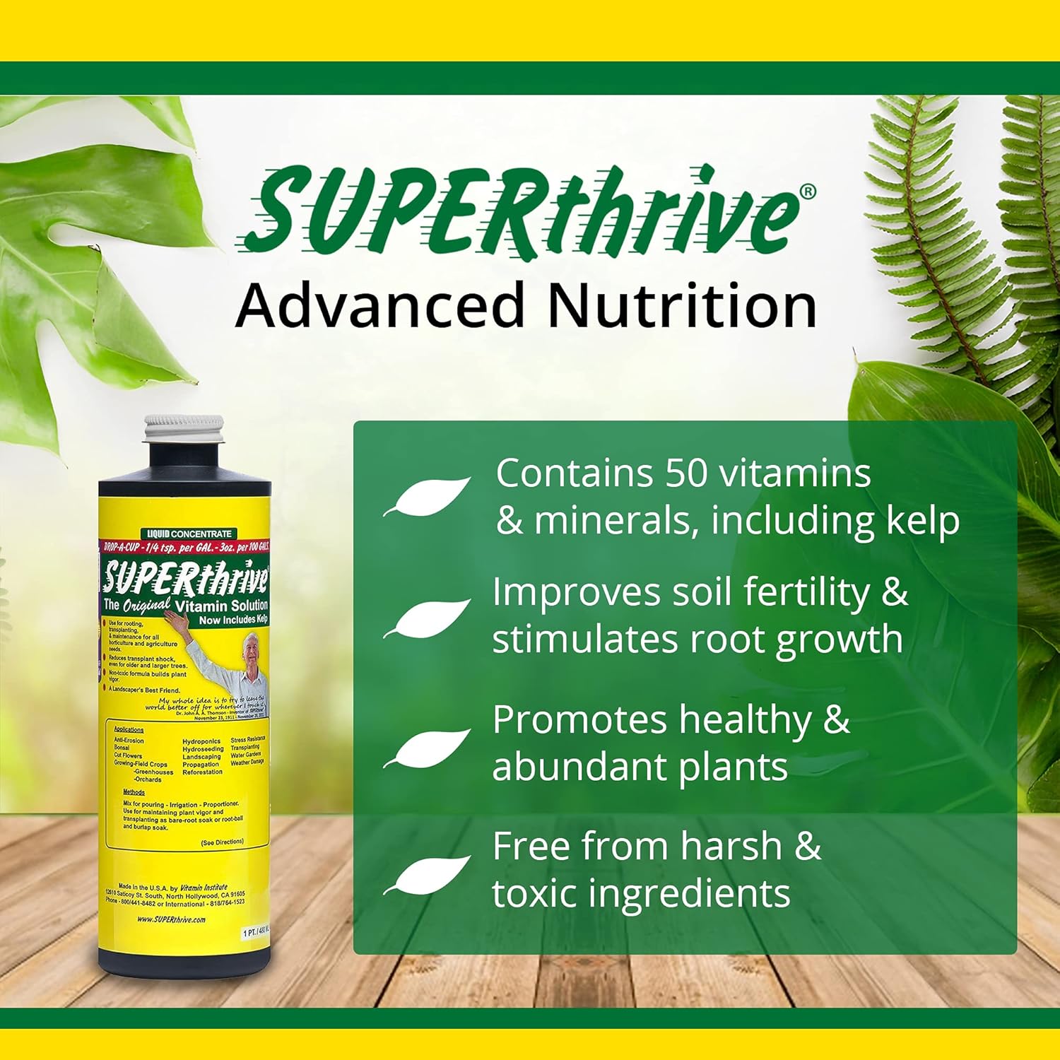 SUPERthrive Plant Vitamin Solution, 1 Pint