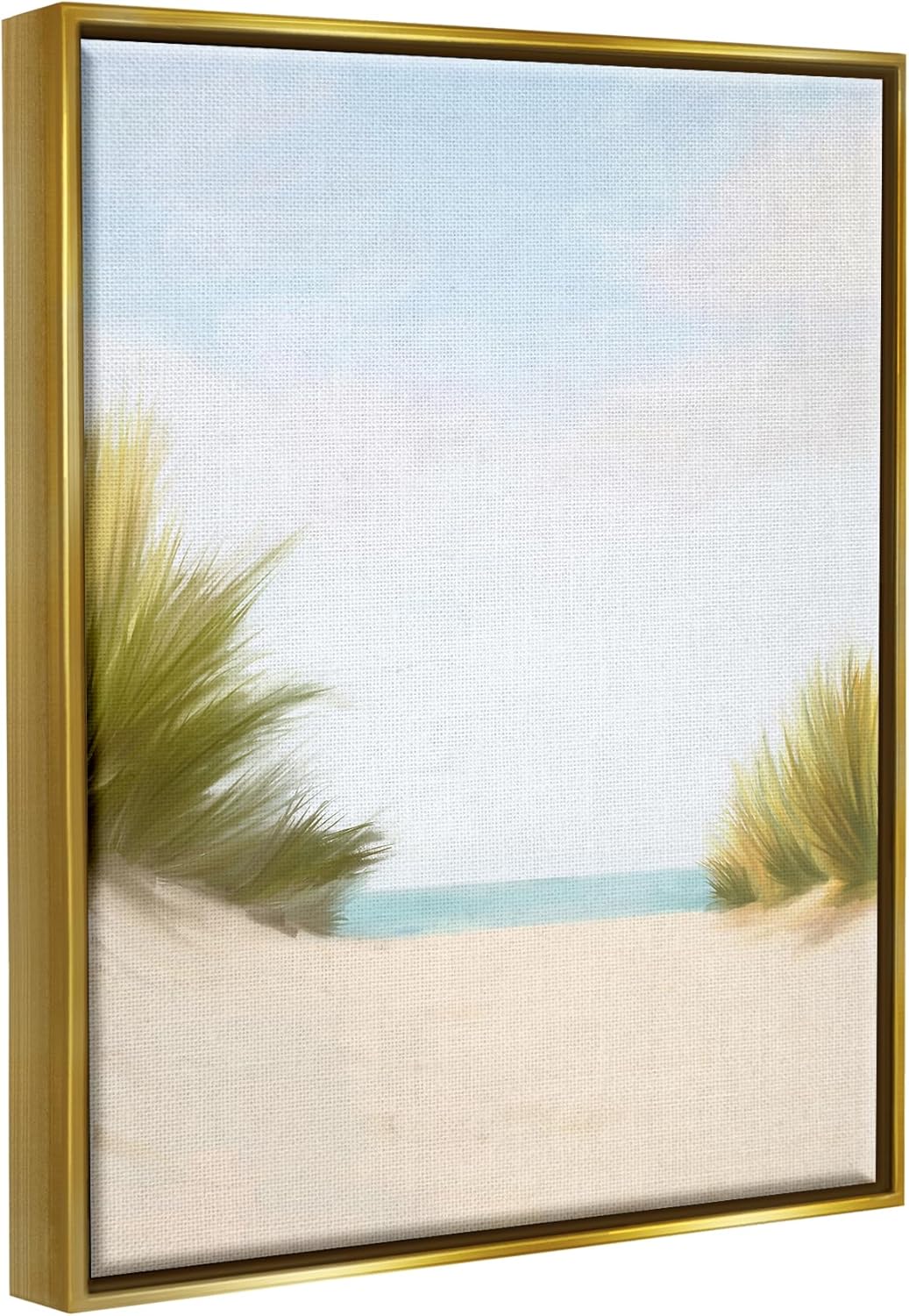 Stupell Industries Seaside Beach Dunes Framed Floater Canvas Wall Art by Amy Hall