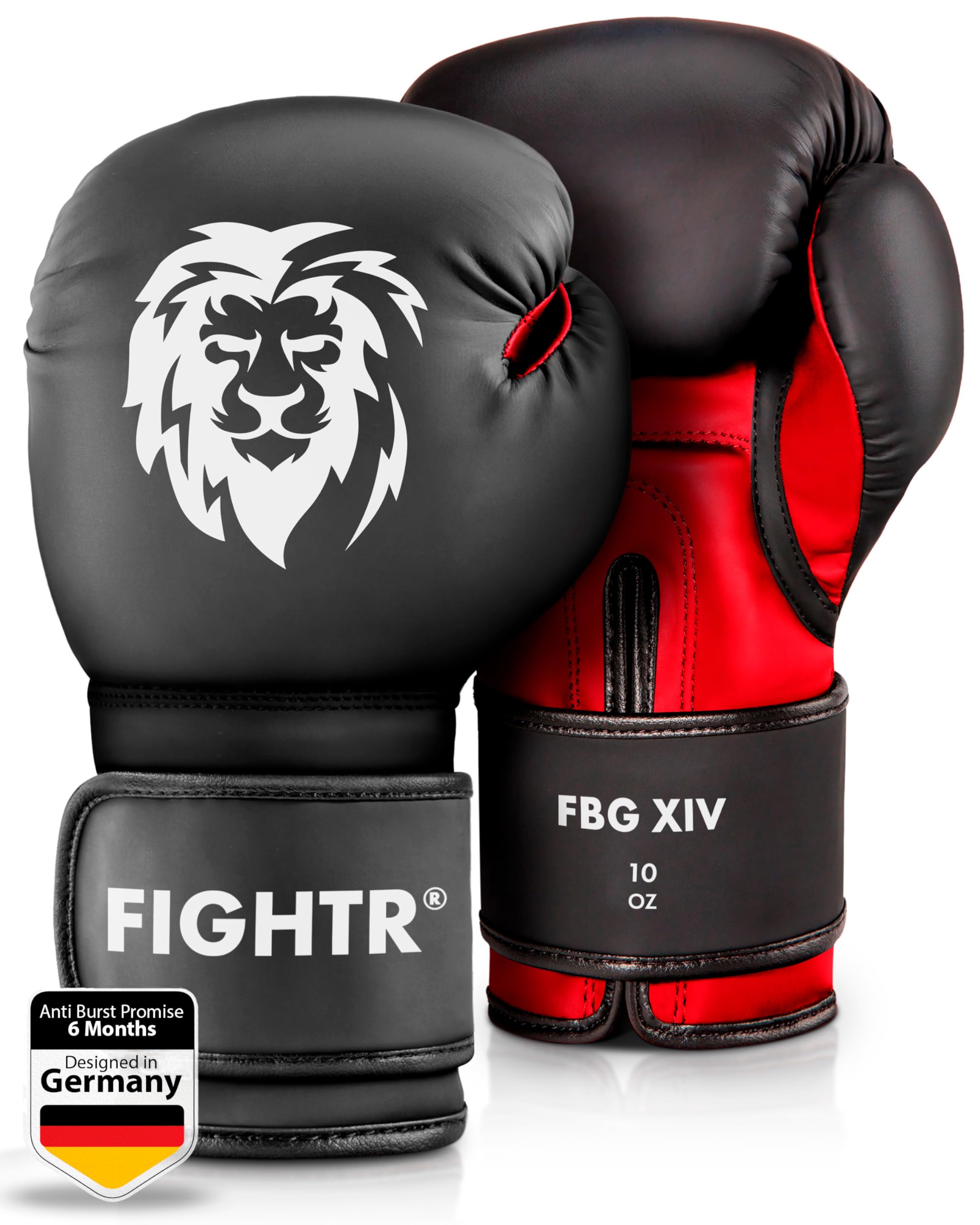 FIGHTR® Boxing Gloves - Maximum Protection & Stability | Boxing Gloves for Boxing, MMA, Muay Thai & Kickboxing | Sizes 8-16 oz