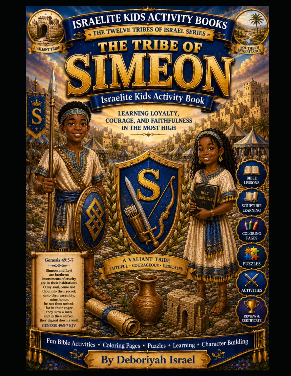 The Tribe of Simeon: Israelite Kids Activity Book (THE TWELVE TRIBES OF ISRAEL SERIES)