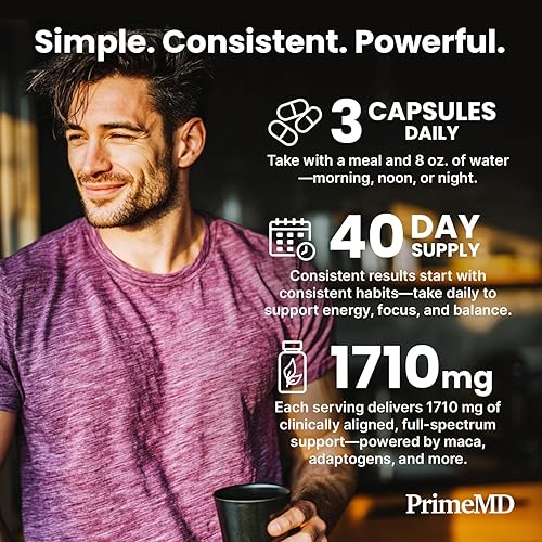 Miniatura 5 de Canela de Ceilán 5 en 1 con vinagre de sidra de manzana, cúrcuma y raíz de ginseng (120 unidades) y Ashwagandha de raíz de maca 6 en 1 con DHEA y