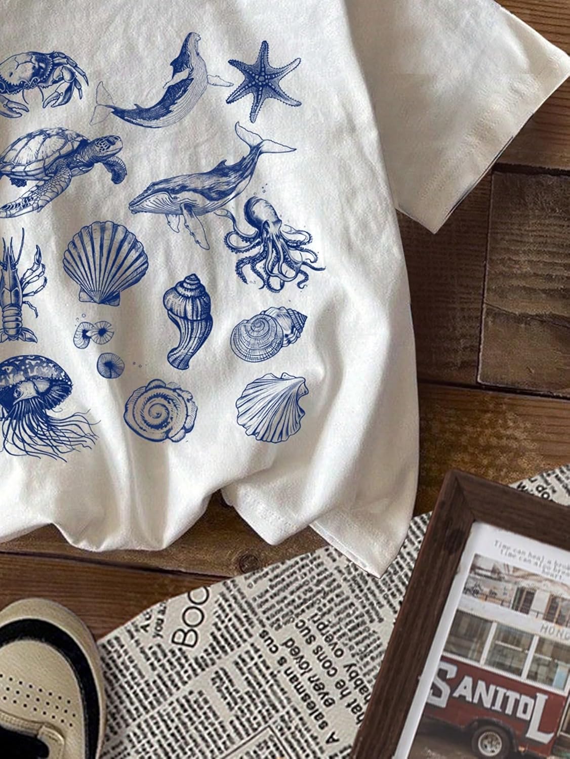 QJQ Girl's Cute Graphic T Shirts Short Sleeve Crewneck Tees Summer Trendy Preppy Tops Clothes - Image 5