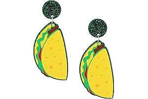 Colorful Fiesta Spirit Taco Earrings