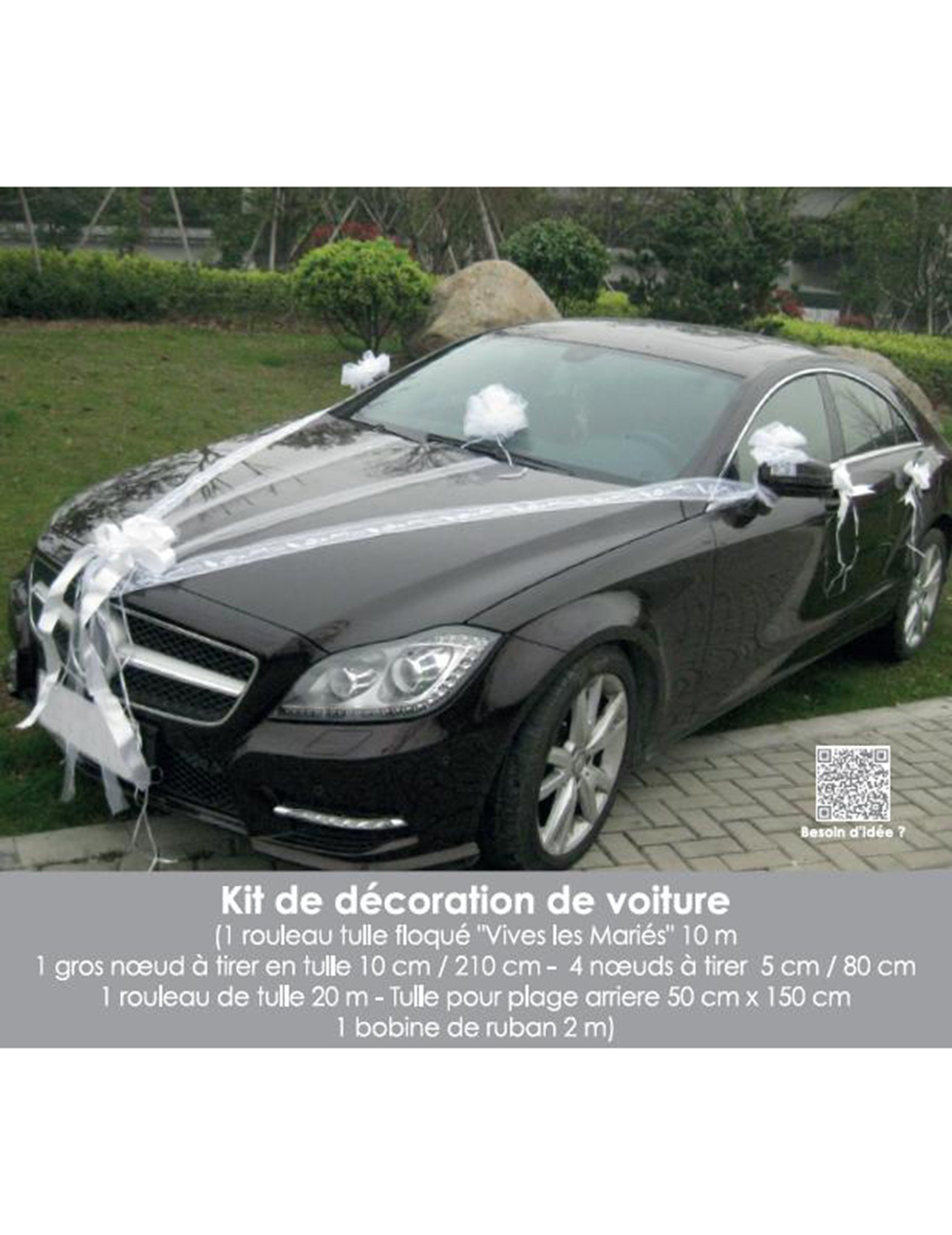 Nœuds Déco Voiture Mariage - Lot De 100 - Ruban Satin 11x21cm - Multicolor | Décoration Cadeau, Fête, Chaise