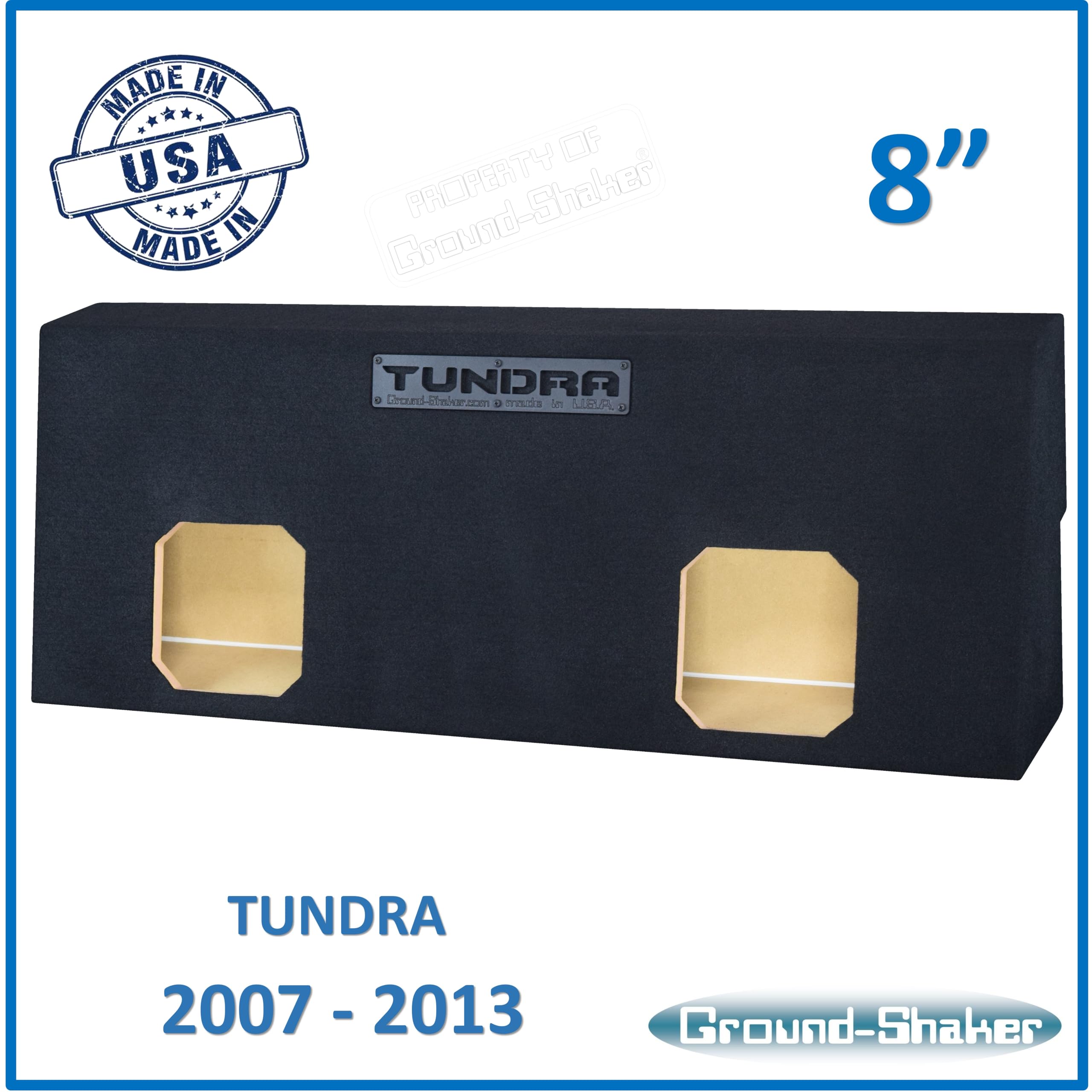 Tundra Crew Max 2007-2013 Dual Sealed Sub Box Subwoofer Enclosure (Solo BARIC, 8