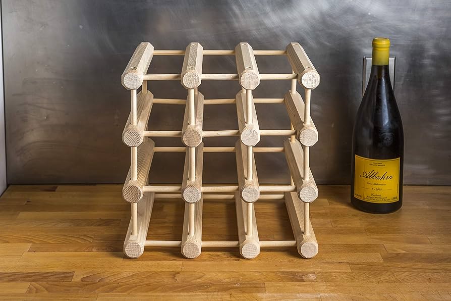 【未使用】ワインラック　天然木　12本　J.K. Adams アメリカ製 12 Bottle Wooden Ash Modular Wine Rack | JK Adams