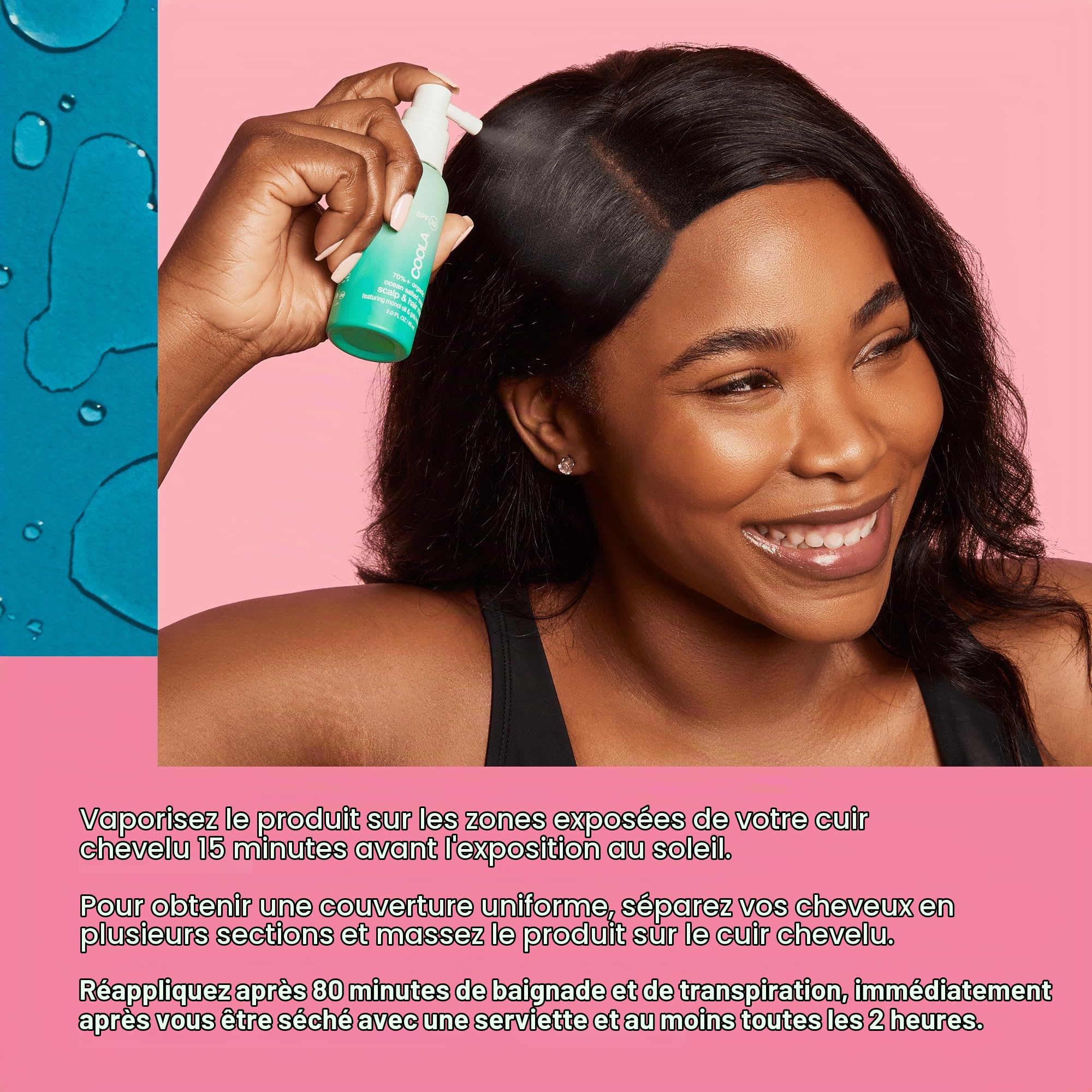COOLA Scalp & Hair Mist Sunscreen SPF 30, 60ml