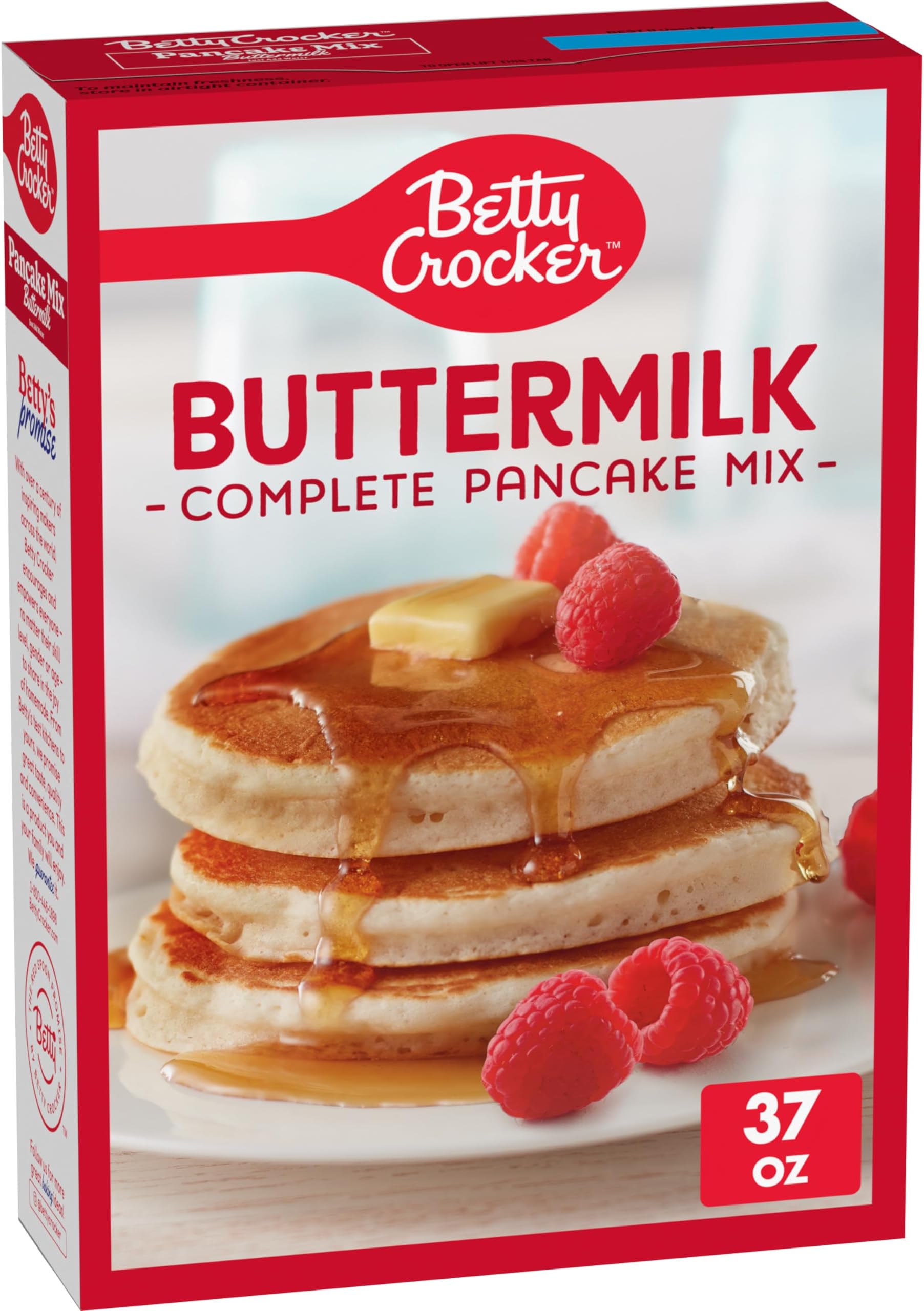 Betty Crocker Complete Buttermilk Pancake Mix, Just Add Water, 37 oz.