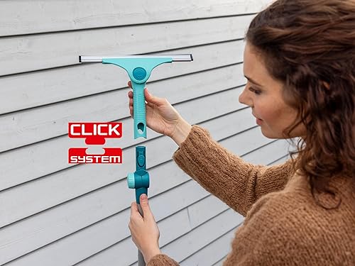 Miniatura 6 de Leifheit Escobilla de ventana M Pro Reach 2 en 1 con ancho de limpieza de 11.0 in, ángulo de limpieza ajustable, compatibilidad con sistema de clic,