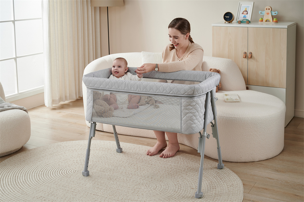 Baby Crib AirClub Convertible Baby Bassinet Bedside Sleeper With