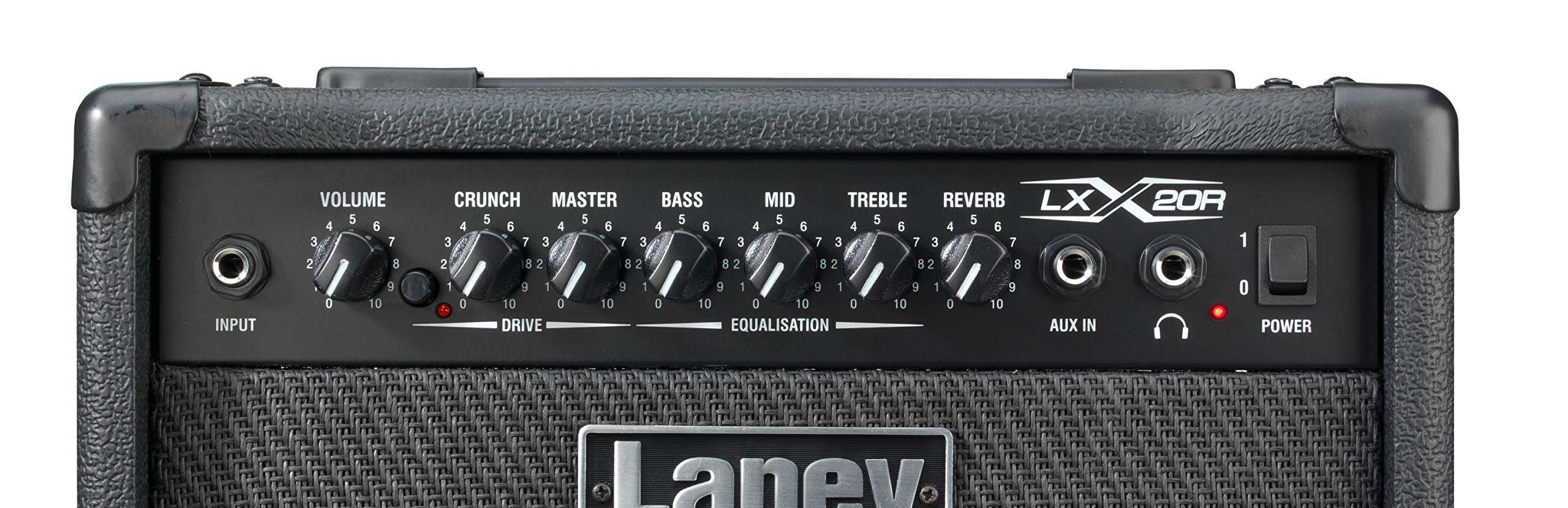 Laney LX20R - 20W E -Gitarrenverstärker - Compact 20 Watt -Übungsverstärker mit Reverb, Laufwerk, 3 -Band -EQ, Aux -Eingang zum Aufbrechen - ideal für Anfänger und Heimgebrauch - Schwarz