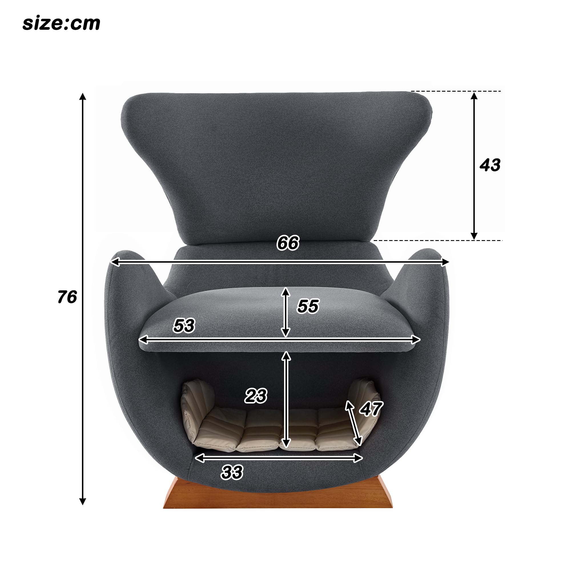 Merax Loungesessel Walhai-Design mit Katzenhöhle, kratzfestem Stoff, Einzelsofa als Rückzugsort für Katzen & kleine Hunde, Stabiler Holzrahmen, Fernsehsessel, Grau