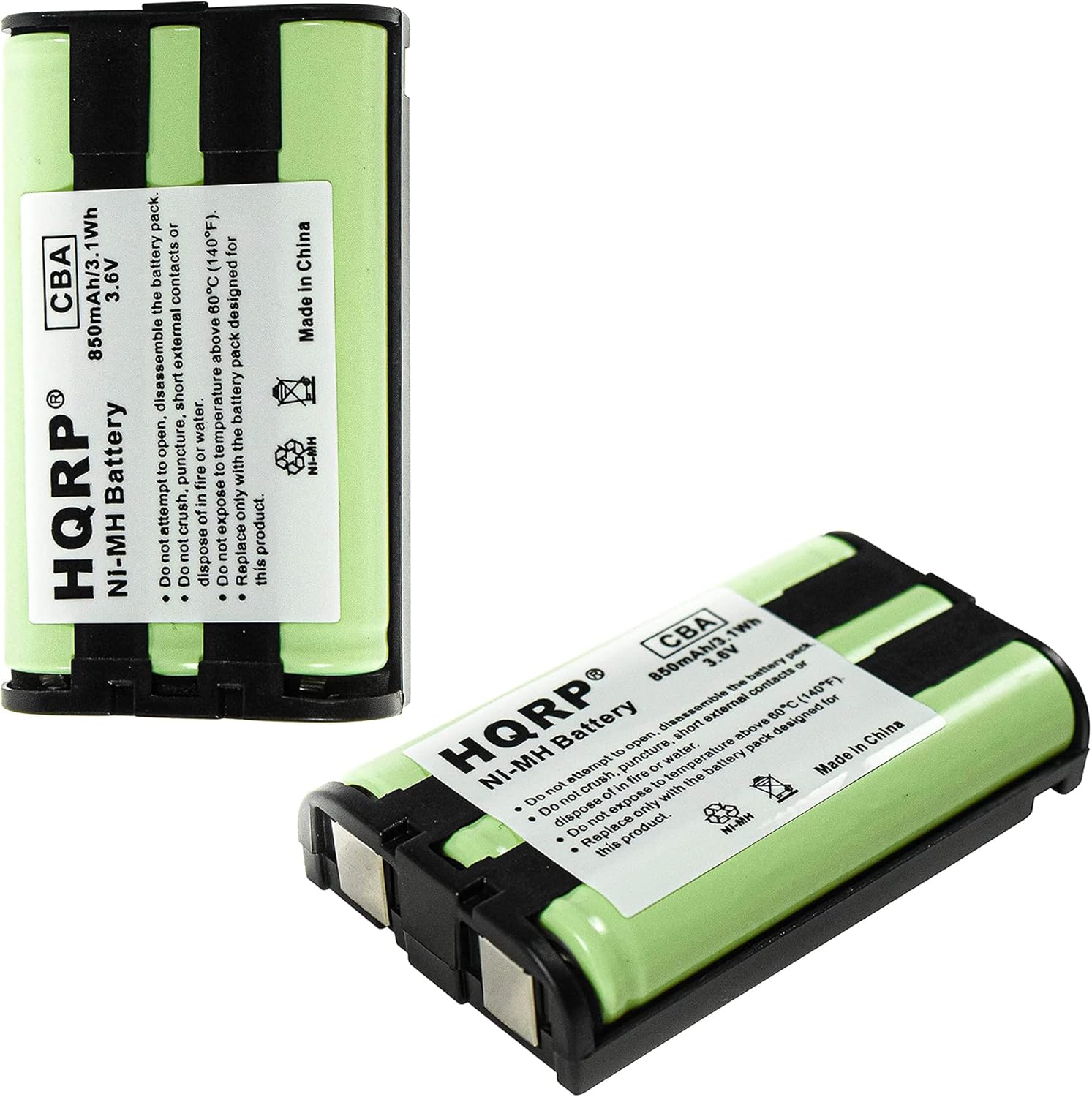 HQRP 2Pack Telephone Battery Compatible with Panasonic CPH496, CPH496
