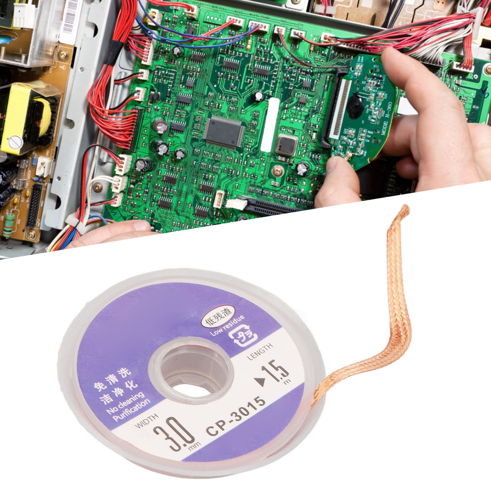 Stoppino Per Dissaldatura MG Chemicals 423 - Treccia In Rame 1.5m X 1mm Con Flusso RMA - Foto 7