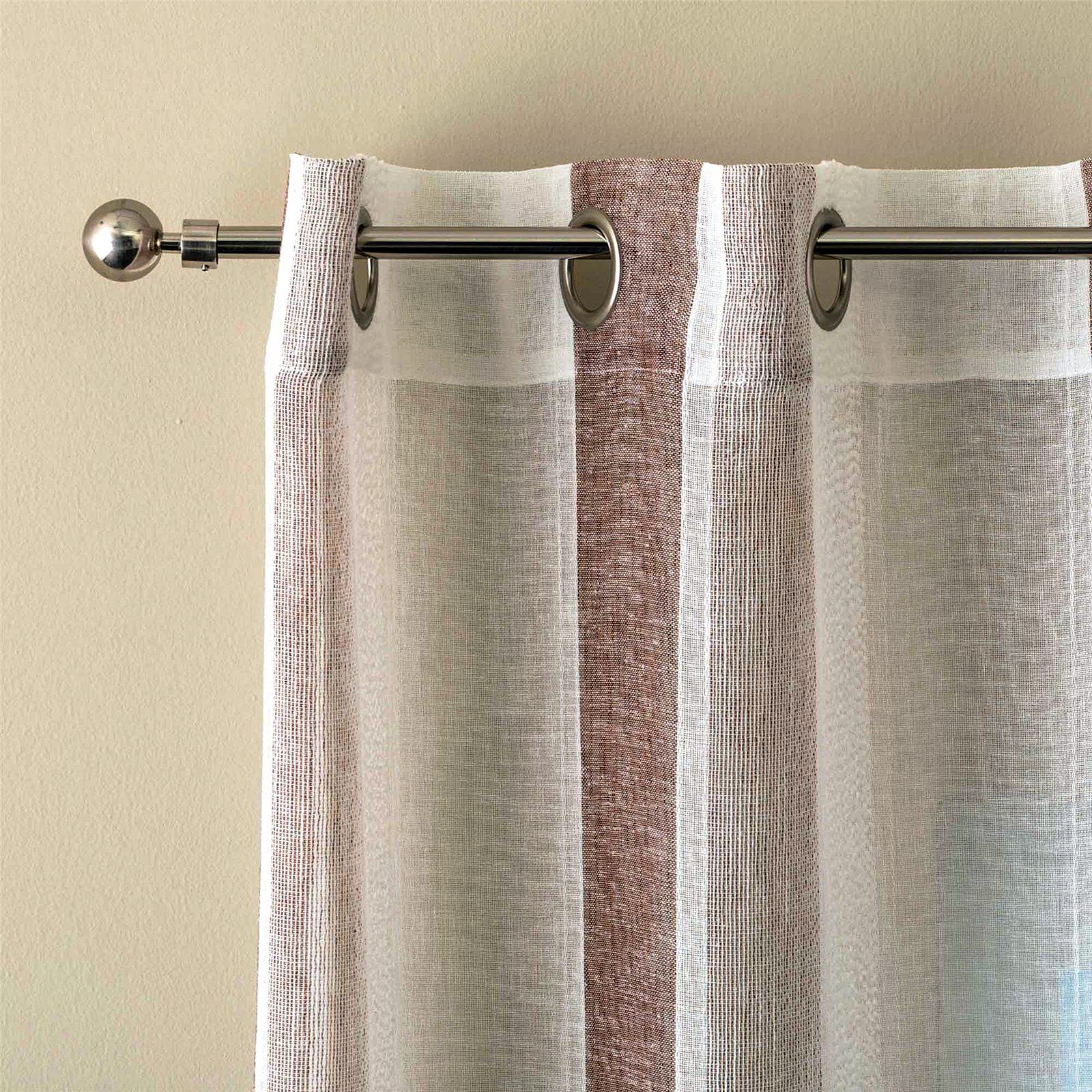 Tende Porta Finestra Occhielli Coppia Moderna 140x280 Cm Semitrasparente Interno Grigio | Leroy Merlin