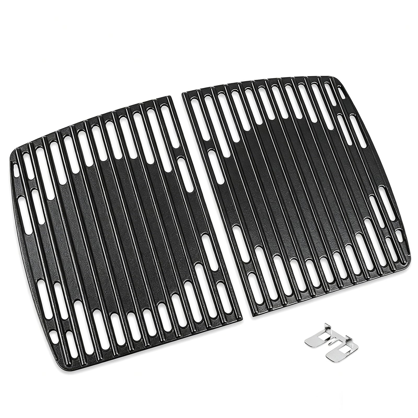 GFTIME 32 x 48cm Gusseisen Grillrost Set für Enders Urban, Urban Pro, Explorer, Explorer Pro Gasgrill (vor 2025), Massives Gussrost Zubehör, Nicht für Enders Urban II & Explorer II, 2 Stück