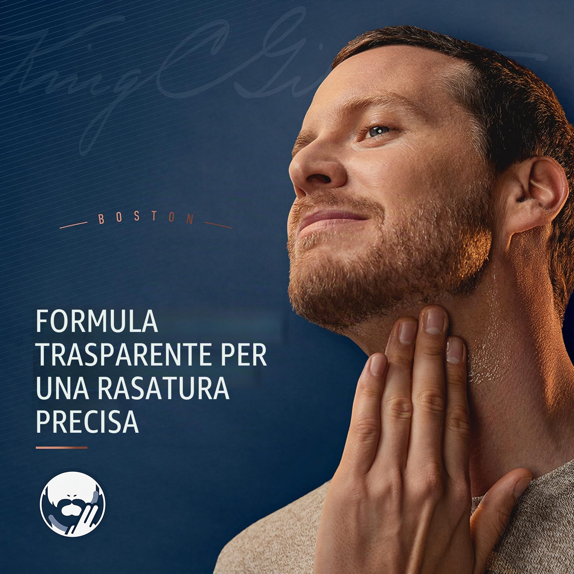 King C. Gillette Gel da barba trasparente da uomo con tè bianco e olio di argan, 141,7 g