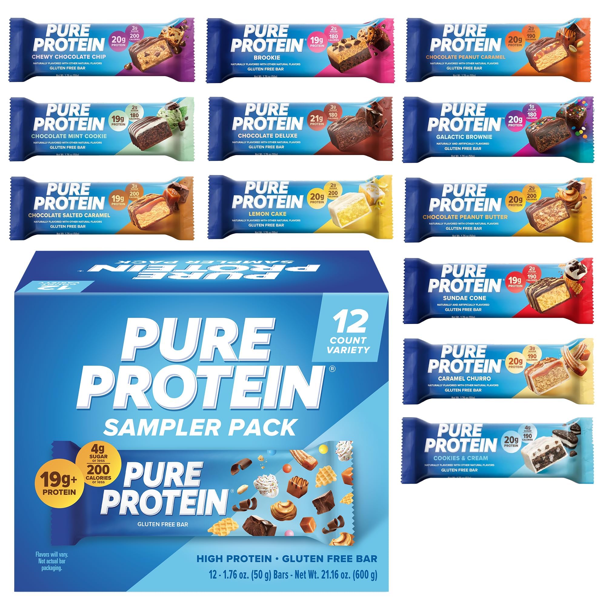 Pure Protein Chocolate Salted Caramel Protein Bars, 20g Protein, 12 Ct — Amazon image 12