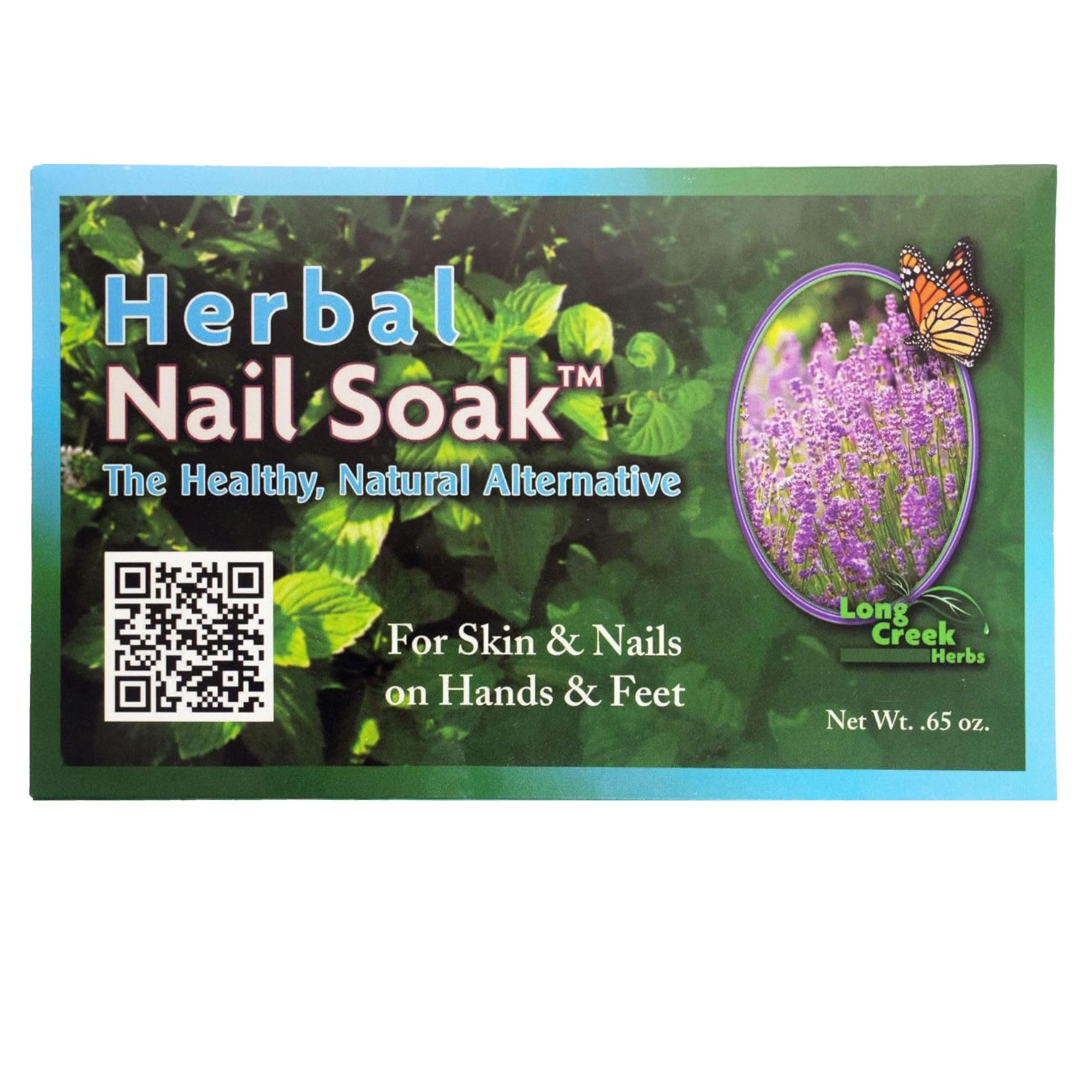 Long Creek Herbs Nail Soak - 100% Natural Hand and Foot Soak for Tired Feet and Dry Skin - Herbal Eucalyptus Peppermint Blend
