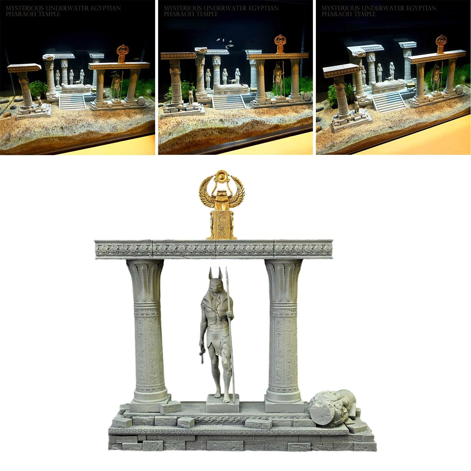 Statue d'aquarium, créative en résine, décoration d'aquarium, grotte de roche artificielle (style B)