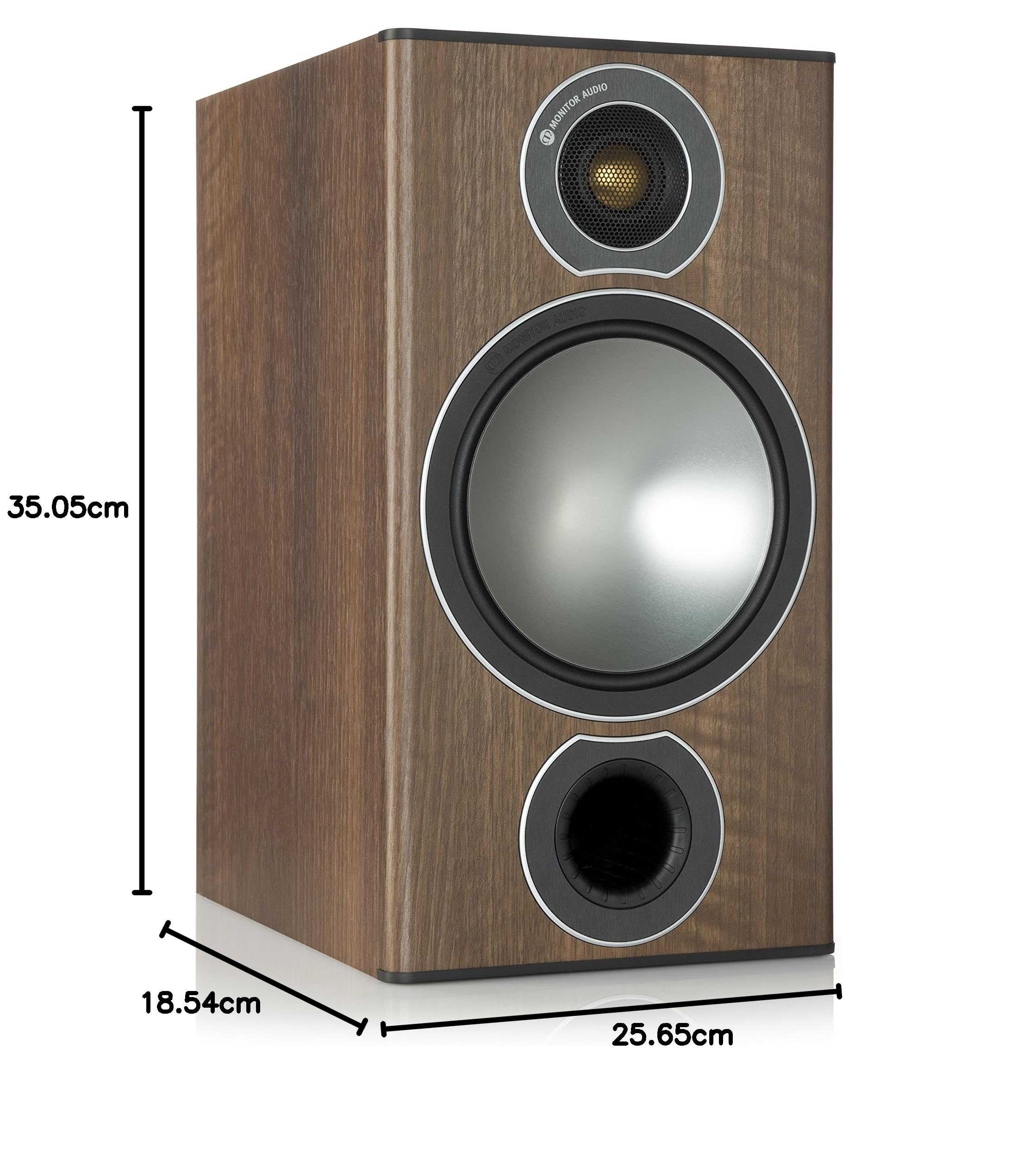 Monitor Audio Bronze 2 Bookshelf Speakers - Walnut : Amazon.com.au