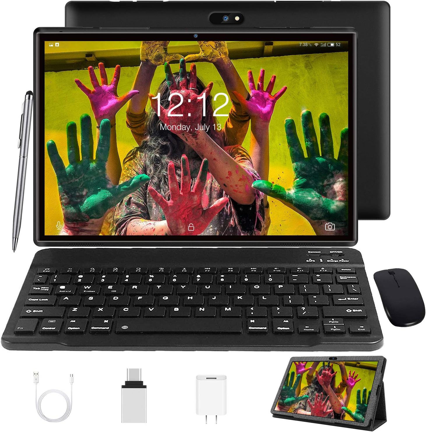 Amazon タブレット 10インチ 4コア 3GB RAM + 32GB ROM 128G拡張可能 8000mA 4G LTE SIM