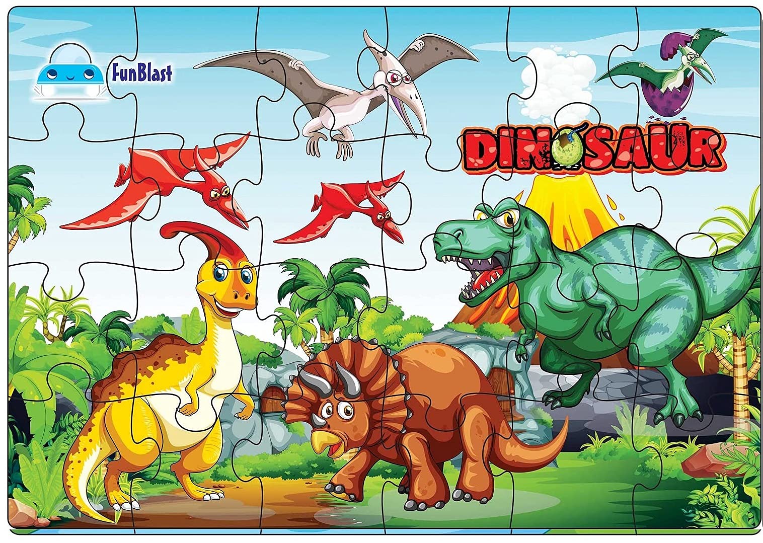 FunBlast Dinosaur Jigsaw Puzzle for Kids Jigsaw Puzzle for Kids of Age 3-5 Years – 24 Pcs (Multicolor, Size 30X22 cm)-picture-14