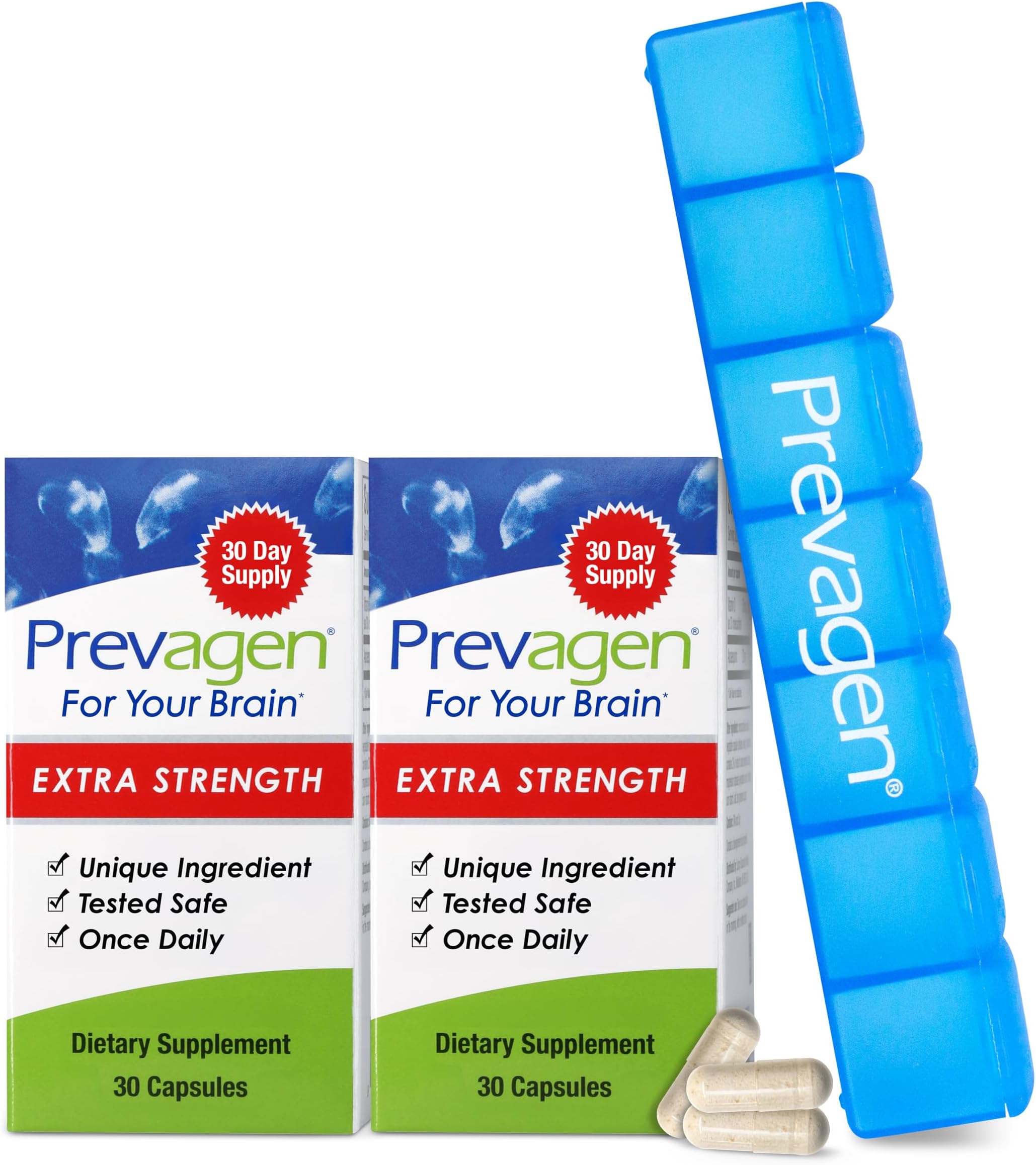 Prevagen (Quincy-Bioscience) Prevagen Extra Strength Twin Pack 30 servings Multi