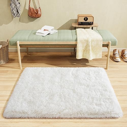 Vista 88 de BENRON Alfombras suaves para dormitorio, 2 x 6, lavables para pasillo, entrada, cocina, dormitorio, alfombra mullida para decoración de habitación