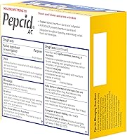 Vista 18 de Pepcid AC - Tabletas de alivio de acidez estomacal de máxima potencia, medicamentos de venta libre que previene y alivia la acidez estomacal