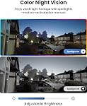 REOLINK 4K Caméra de sécurité extérieure, PTZ Caméra pour la sécurité à domicile, Wi-Fi 6 Nouvelle technologie, détection de la personne/du véhicule/de l'animal, 3X Zoom optique, lumière de mouvement, stockage local, E1 Extérieur Pro