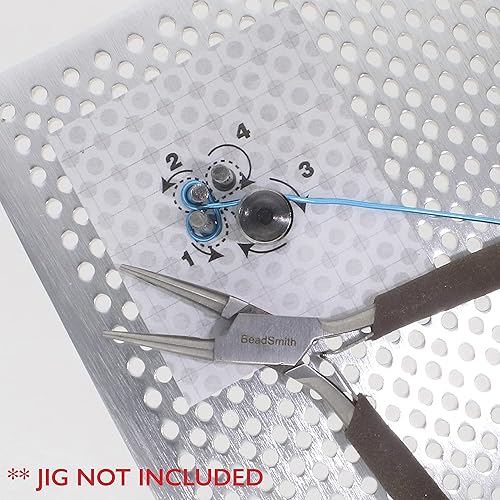 Miniatura 3 de The Beadsmith Plantilla de peluca kit de clavijas de 30 piezas redondas de metal grandes y pequeñas pasadores de metal de 2 tamaños protectores de