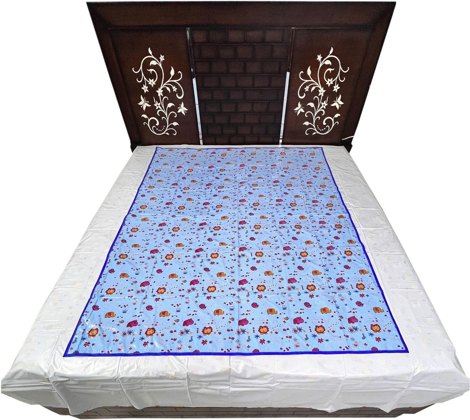 waterproof baby bed protector sheet for mattress | reusable dry sheet for babies & kids | soft leakproof washable bed protecting mat for bed (36x54 inches)