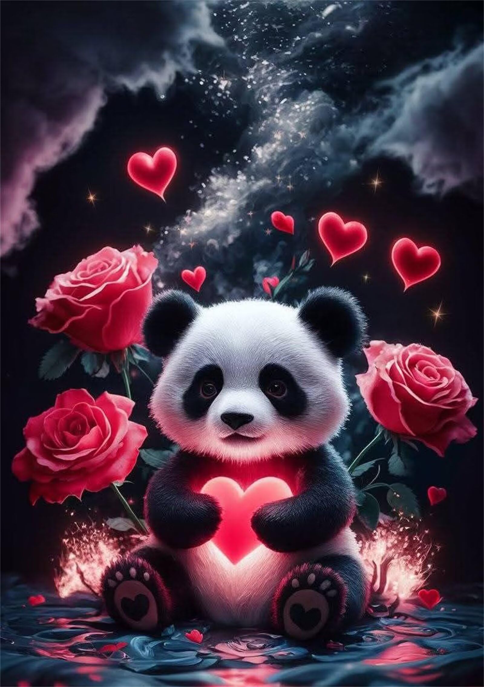 Puzzle 700 sztuk różowa różowa panda gry edukacyjne i zabawki wyzwanie niemożliwe puzzle klasyczne puzzle dla dorosłych 52 x 38 cm 700 sztuk puzzle dla dorosłych