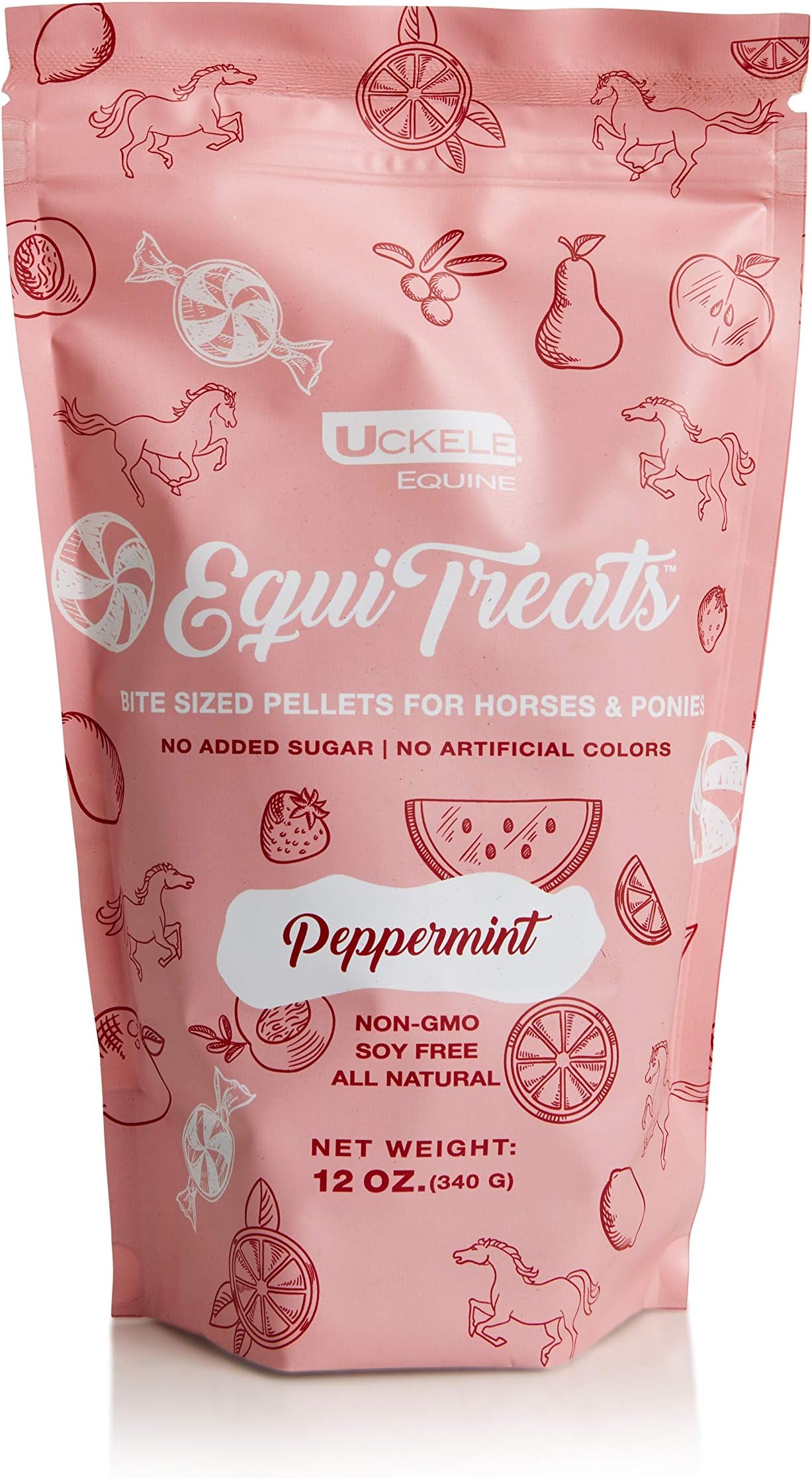 Uckele Equi Treats, for Horses, Peppermint, 12 Ounce Bag