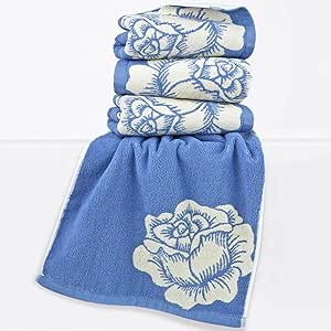 Amazon.com: Hand Towels 4 Pack with Floral Pattern, Elegant Decorative Towels for Bathroom ...