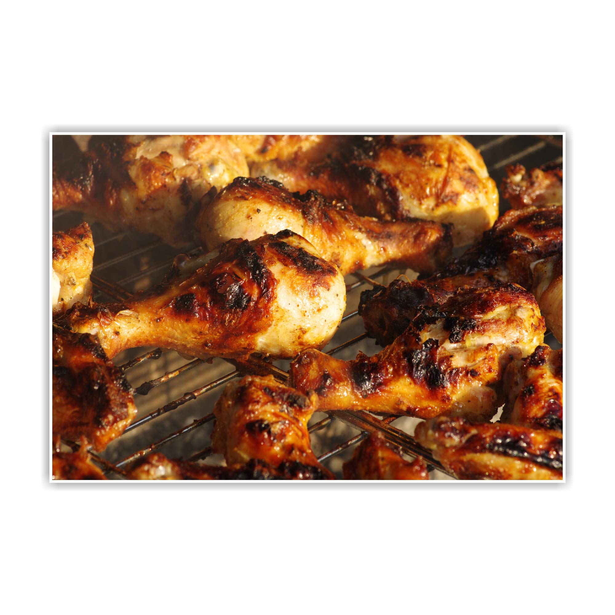 Anne Print Solutions Chicken Grilled Food Wall Poster Without